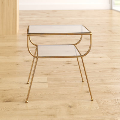 Glass Top End Table