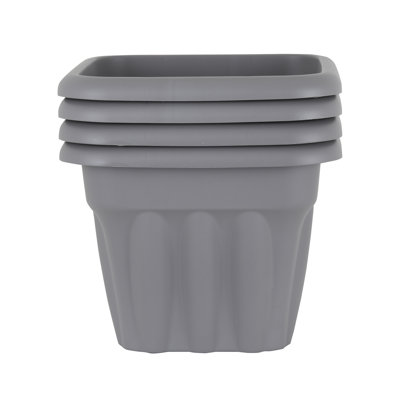 Wham Vista Square Planter Upcycle Grey