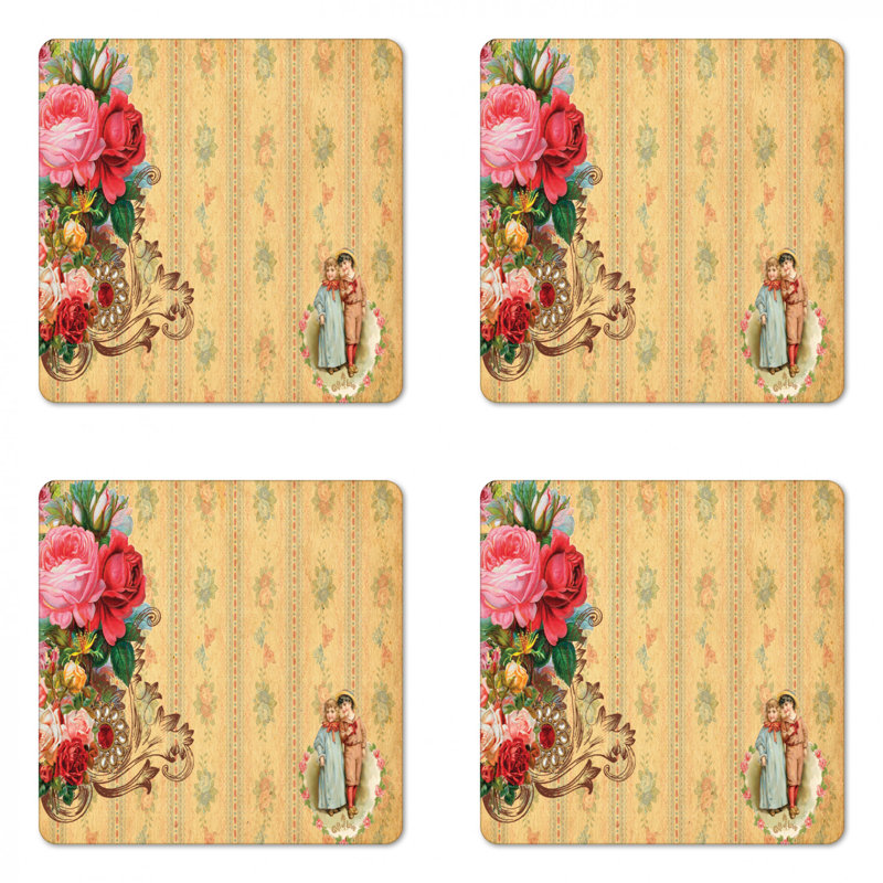 Square 4 Piece Coaster Set