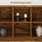 8 Cube Storage Organizer Bookshelf, 3 Tier Farmhouse Horizontal Bookcase, 62 Inch Wood Storage Bookcase for Entryway, Long Low Bookshelves for Living-2074370147