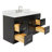Hamlet 54.25'' Bathroom Vanity with Carrara Quartz Top-94003795