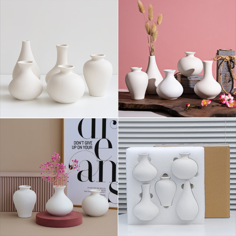 Thiels Handmade Ceramic / Porcelain Table Vase, White