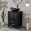 Finition de la base: finition du plateau blanc: meuble-lavabo simple autoportant bleu de 24 po avec comptoir en bois manufacturé-657482313-668012400