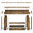 63 Inches L Console Table Entryway Table With Open Storage-486652213