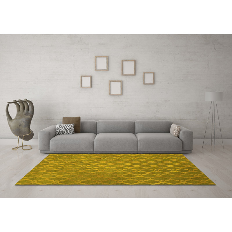 Herreravega Washable Abstract Indoor Rug, Square 8'