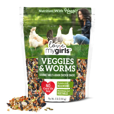 Love My Girls: Snacks au poulet - Légumes et vers
