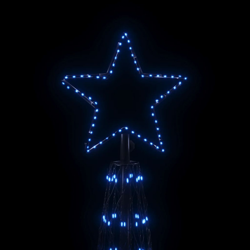 Artificial Christmas Cone Christmas Tree with LED, Bleu, 315 po x 90,6 po