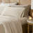 4-Piece Cal King Stretch Jersey Sheet Set, Ivory