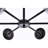 Caisha 6 - Light Dimmable Sputnik Modern Linear Chandelier-71050015-61751724