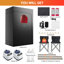 Boîte de sauna infrarouge avec thérapie par lumière rouge de 660nm et 850nm, cuiseur à vapeur 3l 1300w, chaise pliante, pour spa de maison