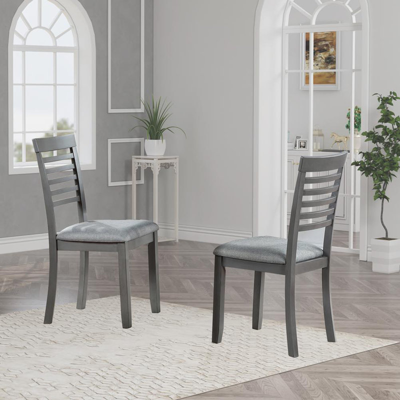 Ensemble de 4 chaises de salle à manger, Gris