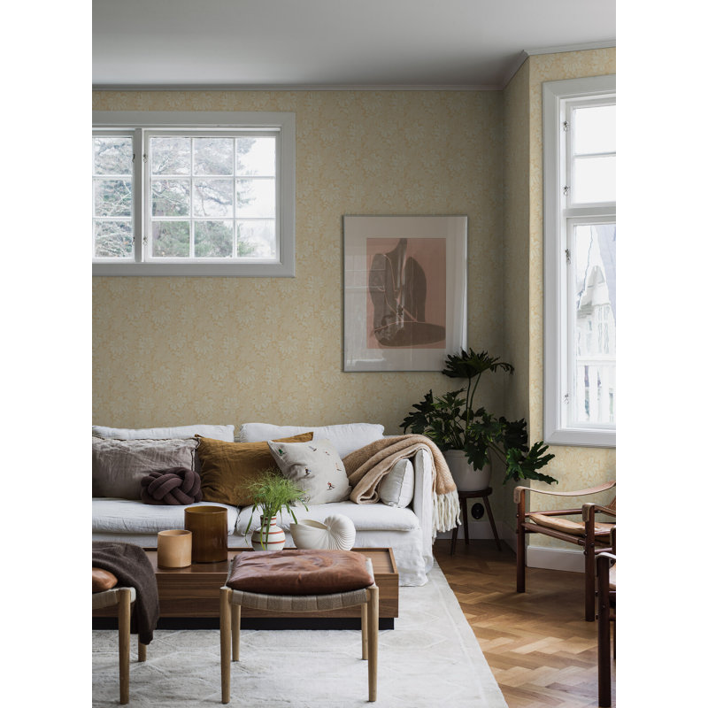 Boråstapeter Acanthus Garden Wallpaper, Beige