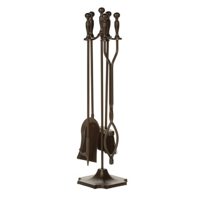 Ensemble d'outils de foyer en acier Linly