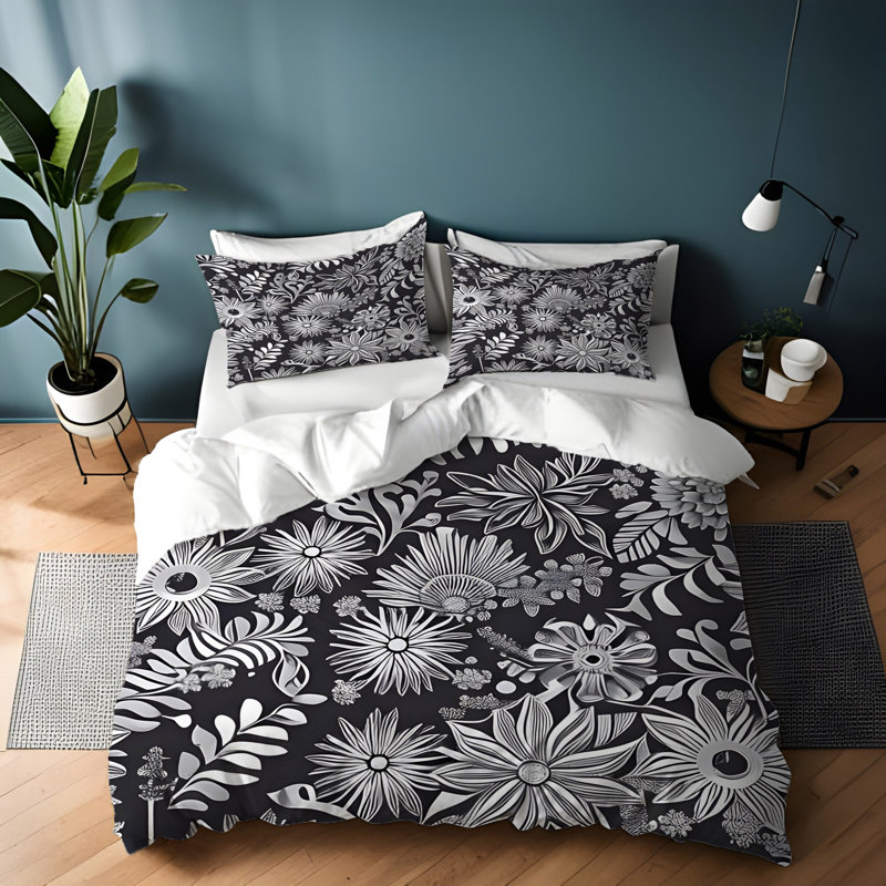 Literie , Housse de couette grand + 2 grandes taies décorat