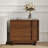 Mid-Century Walnut Nightstand with 2 Soft-Close Drawers, Reinforced Wooden Base Bedside Table with Stain-Resistant Surface for Bedroom-130530677