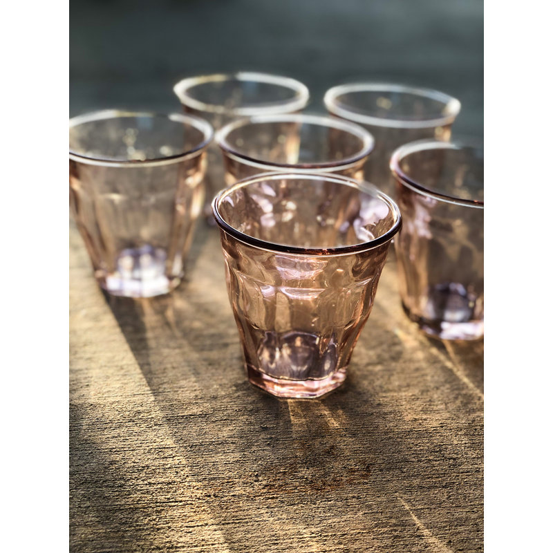 Bistro 8 oz. Glass Every Day Glasses, Pink