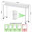 Dakera 70.8'' W Overbed Table with Wheels, Rolling Bed Desk, Writing Desk for Queen/Full Size Bed, MDF Panel + Metal Legs-841456724