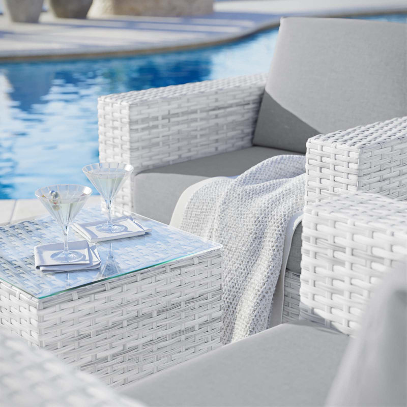 Modway Convene 3-Piece Outdoor Patio Set, Gray