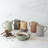 Rust Crosshatch Mugs, Set of 4