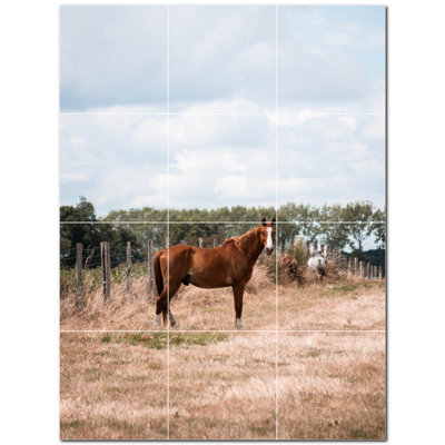 Murale décorative en céramique 4,25 po x 4,25 po