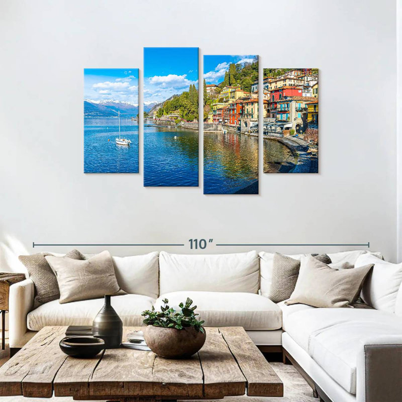 Nicci Varenna Lakeside Town, 48" H x 75" W