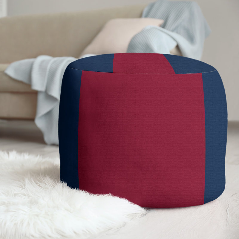 Repose-pieds repose-pieds rond 20,5", Winnipeg, Bleu nuit polaire / rouge / bleu nuit polaire
