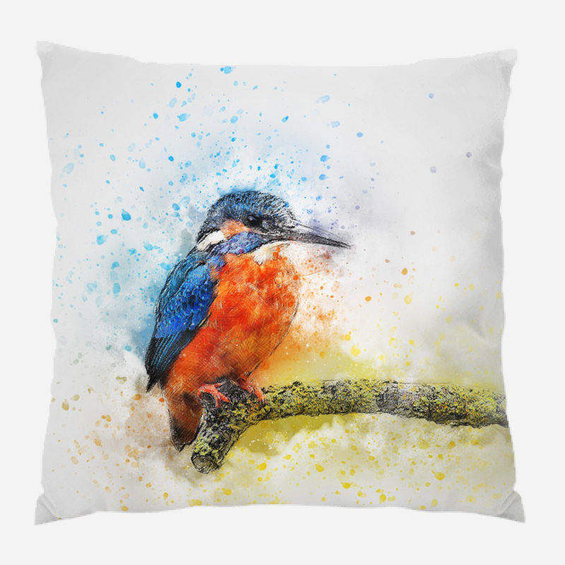 Outdoor Reversible Throw Pillow, Microsuede, Indoor