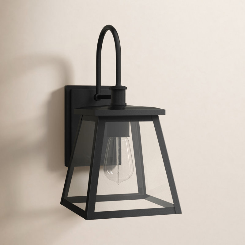 Wrentham Wall Light, 14.5" H  x 7.5" W  x 9.75" D, Black