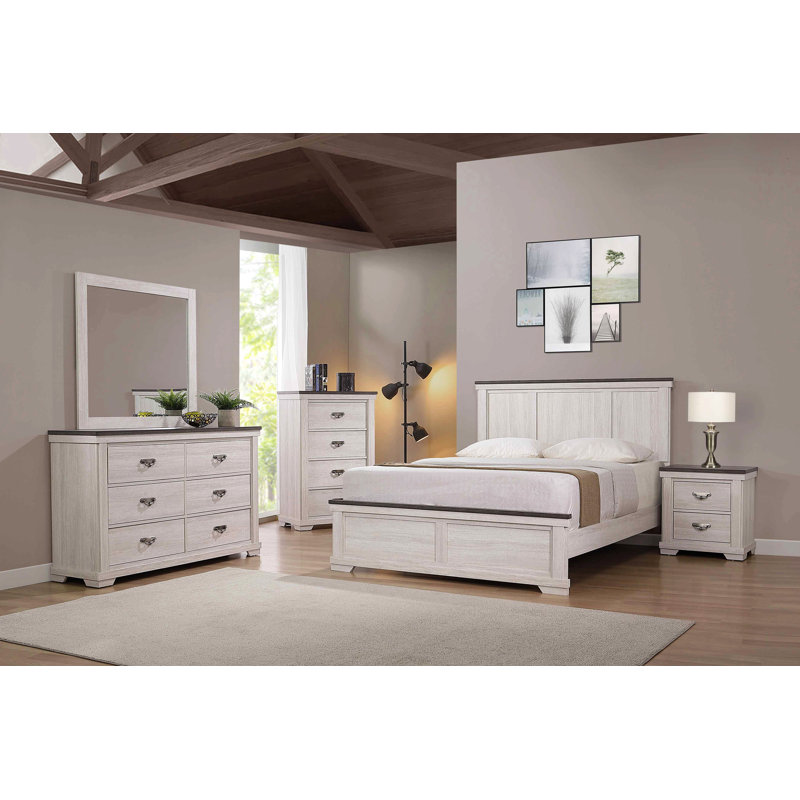 Table de chevet pour chambre - blanc