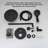 Black Round Single-Handle Three-Spray Shower Head With Round High-Pressure Shower Faucet (Including Valve)-116625989