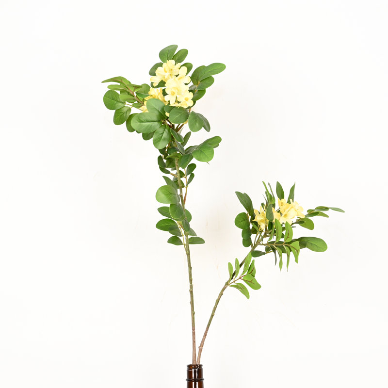 Arrangement floral de 36 po pour décoration de vase Bauhinia, Jaune