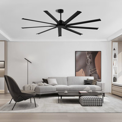Ayodele 84-inch 9-Blades Indoor Ceiling Fan with Remote
