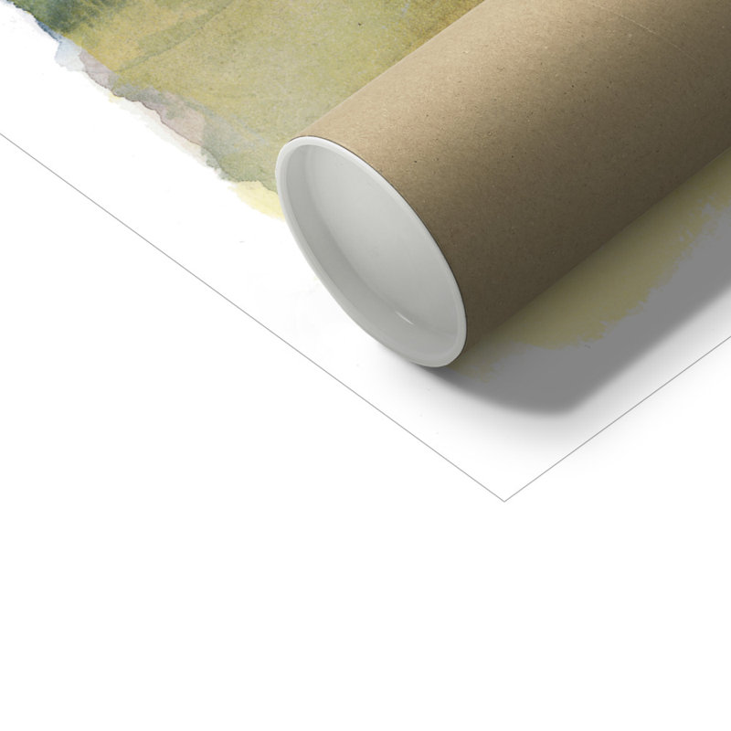 Golden Strata I by Grace Popp - Painting, Paper Print, 30cm H x 46cm W