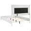 Lit superposé simple argenté sur lit double Long Beach