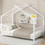 Lit plateforme simple en métal, blanc-469701717