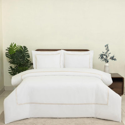 Ensemble de literie 100% coton de qualité hôtelière avec housse de couette Dreamology