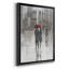 «Rain in the City I», toile encadrée de qualité supérieure - prête à être accrochée-92868122-92868125