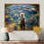 Brown Floater Framed Canvas