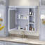 Armoire de rangement murale avec porte miroir-56344124