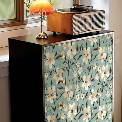 Solid Wood 5-Drawer Storage Cabinet