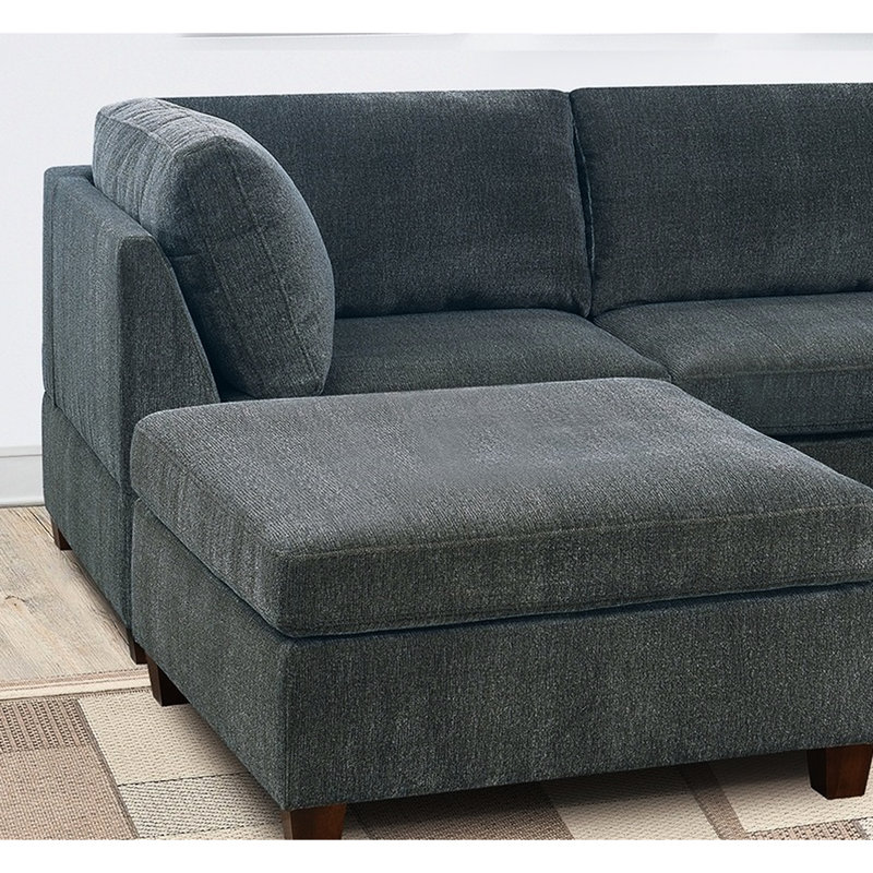 Modular Corduroy 4 - Seater With Cloud Couch Design, Deep Seat, Comfort, Instant Use Style, Use