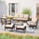 Arwand 7-Person Outdoor Conversation Set with Loveseat