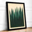 Quiet Forest Horizon Minimalist - Framed Print-330355300-330355302