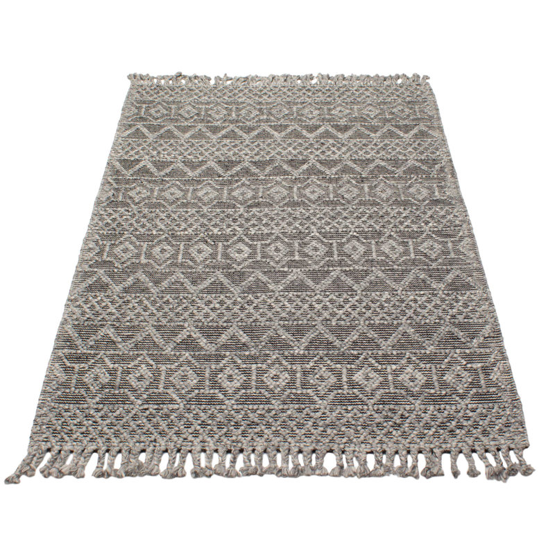 Jibrael One-of-a-Kind Rectangle 5'1" X 7'10" Area Rug Grey