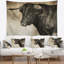 Tapisserie espagnole de croquis de taureau Animal-28484732