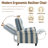 Ameiah Upholstered Farmhouse Navy Stripped Manual Push Back Recliner with Solid Wood Legs-1477860568