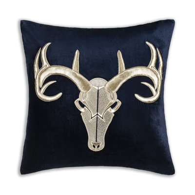Denver Navy Longhorn Pillow