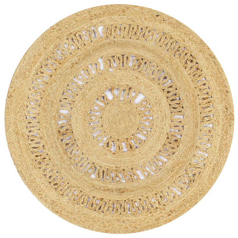 Round Bittinger Solid Colour Shag Area Rug, Round 120cm