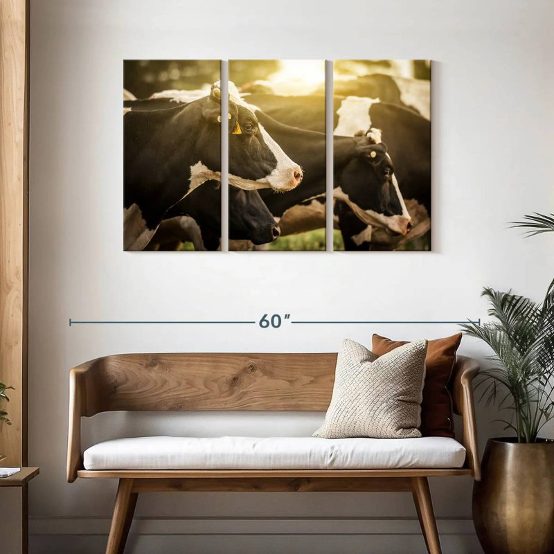 Brampt Holsteins Cows, 28" H x 45" W