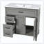 Ensemble de tiroirs de meuble-lavabo gris-121101128